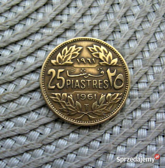 Liban 25 Piastrów 1961r wielkopolskie Kalisz