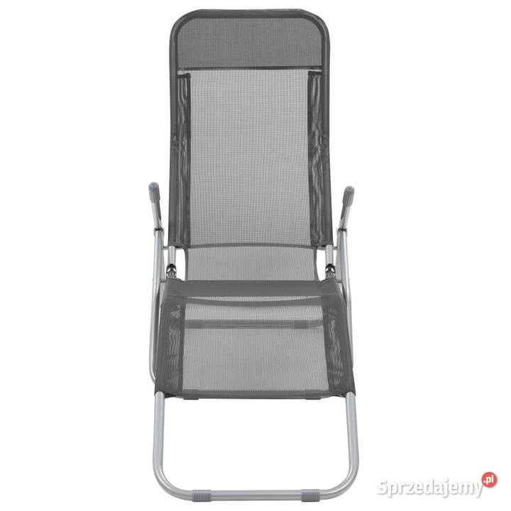 vidaXL Składane leżaki 2 textilene