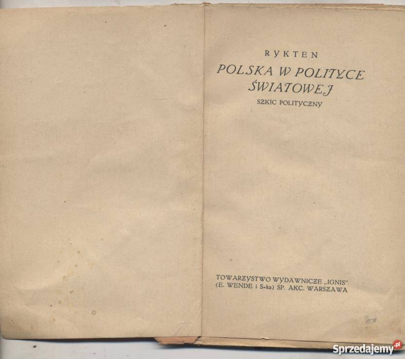 Polska w polityce światowej szkic polityczny zachodniopomorskie Szczecin sprzedam