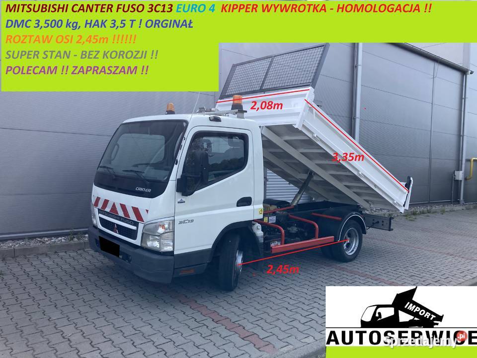MITSUBISHI CANTER FUSO 3C13 EURO4 KIPPER