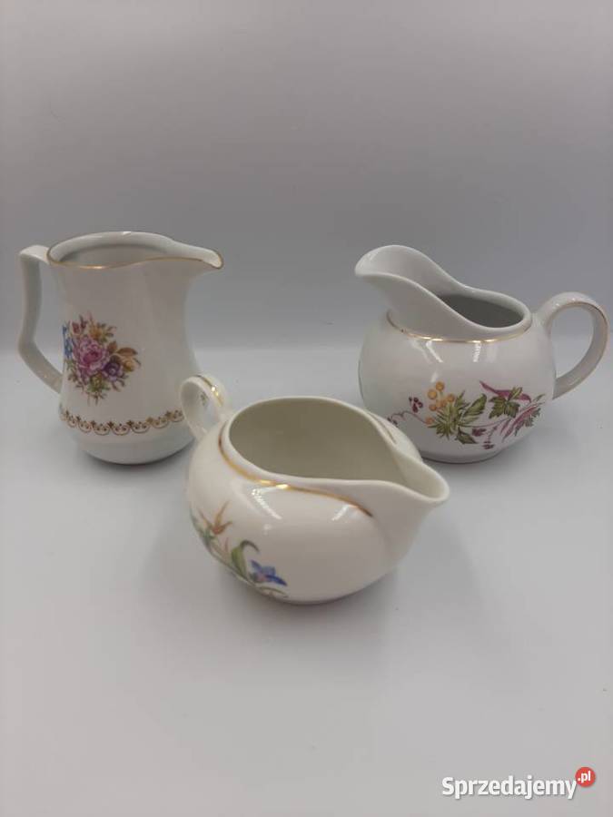 Porcelanowe mlecznikidzbanuszki niemieckie