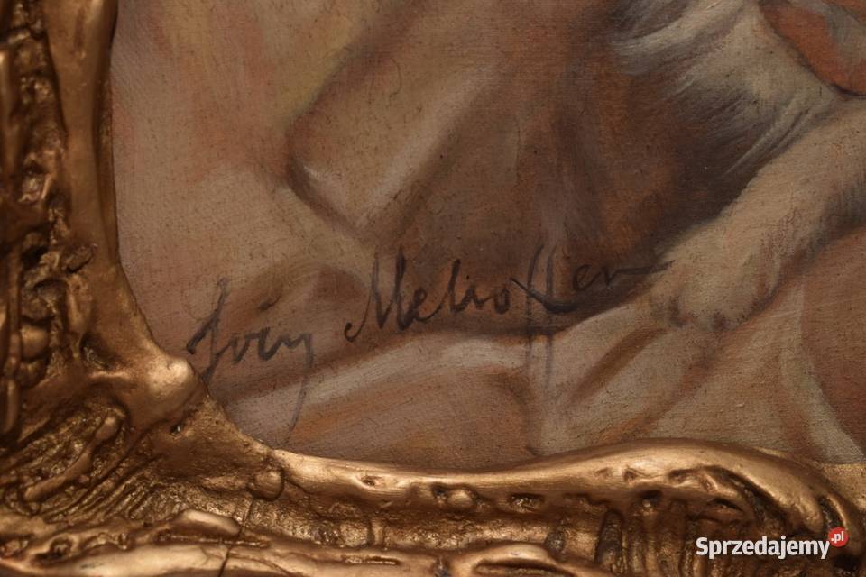 Józef Mehoffer Portret Dziecka z Kotem Kot Stary Malarstwo Kraków