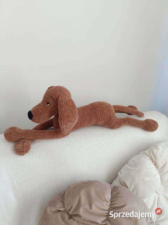 Maskotka pies szydełko handmade Wrocław