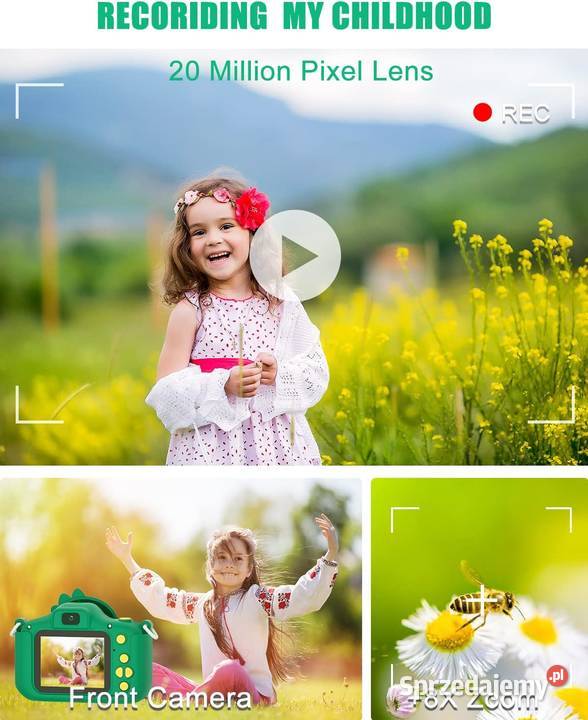 Aparat dziecięcy cyfrowy 20MP32 sd 1080p 2