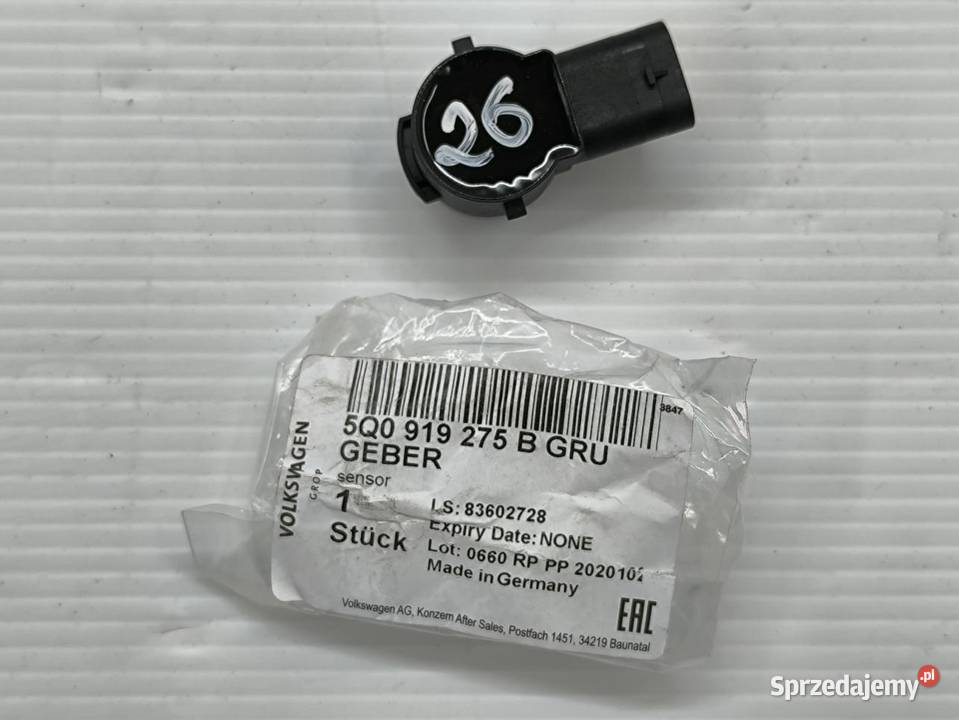 5Q0919275B CZUJNIK PDC VW AUDI SEAT SKODA PRZÓD sprzedam