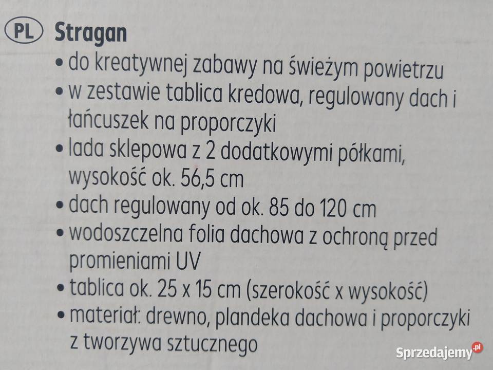 NAJTANIEJ Stragan Bazar Drewniany Do Zabawy z Zabrze sprzedam