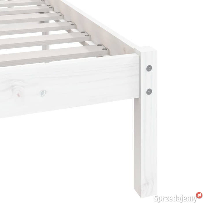 Rama łóżka biała lite drewno sosnowe 140x190 sprzedam