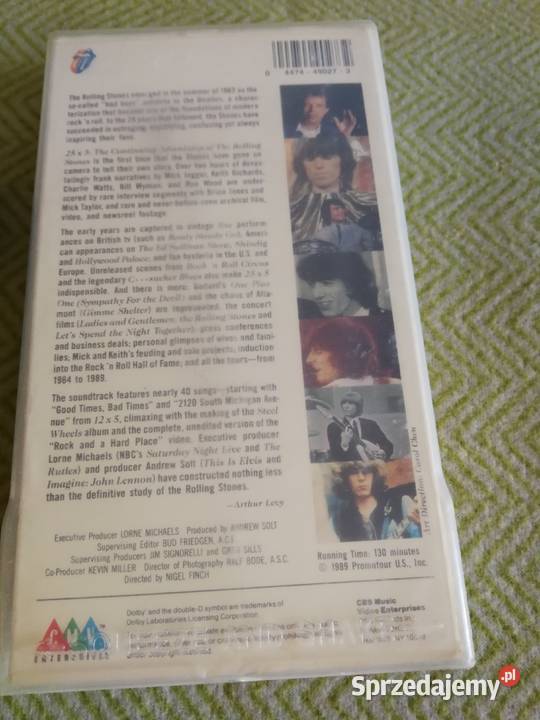 Kaseta VHS The Rolling Stones 25x5 USA NTSC VHS Filmy