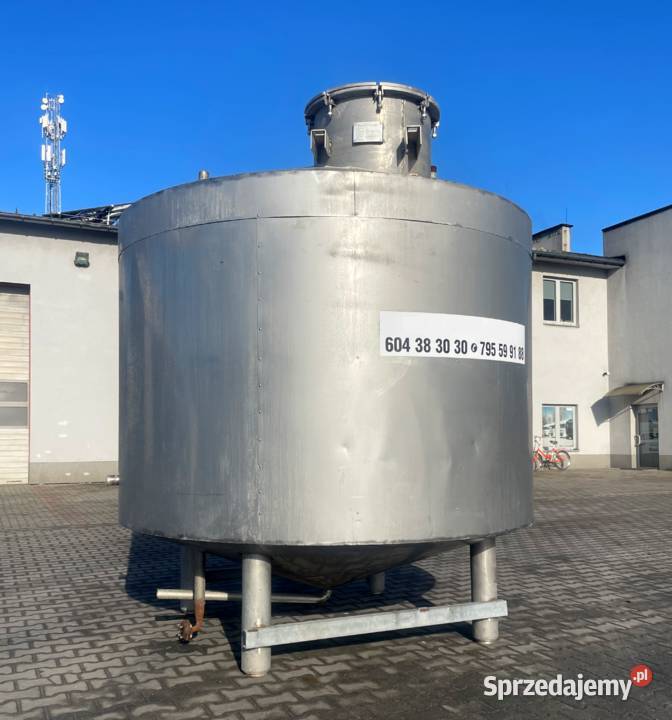 Zbiornik z nierdzewki 6000 litrów KO pionowy z