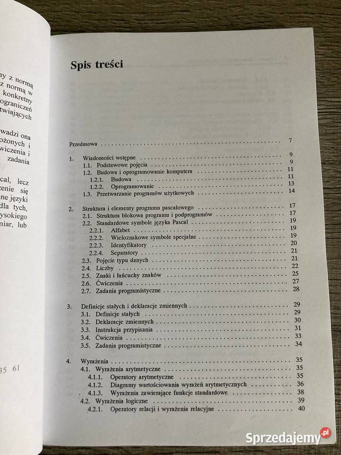 Książka Pascal Wprowadzenie do programowania podkarpackie Nisko