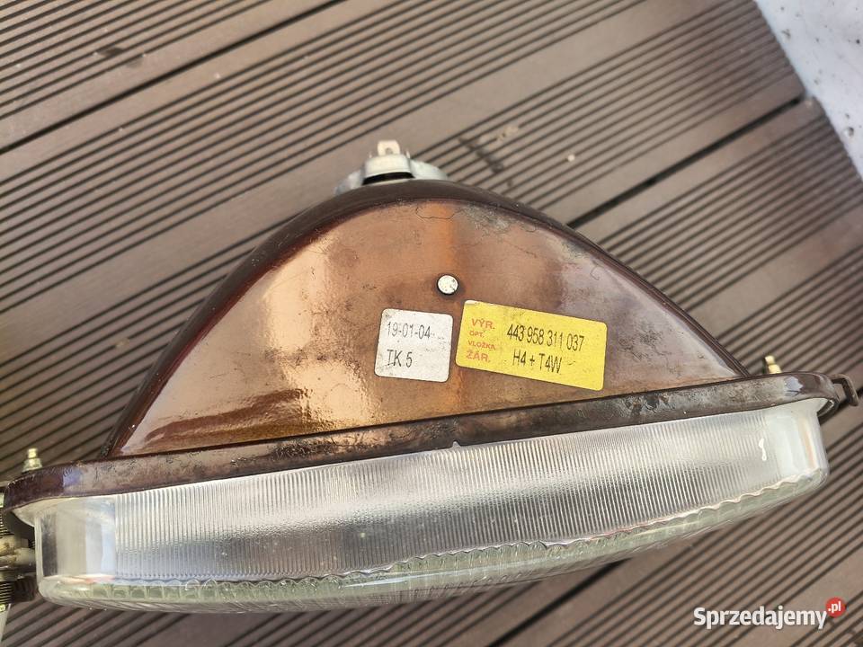 Lampa przód Skoda 105 120 owalna Lewa Gdańsk