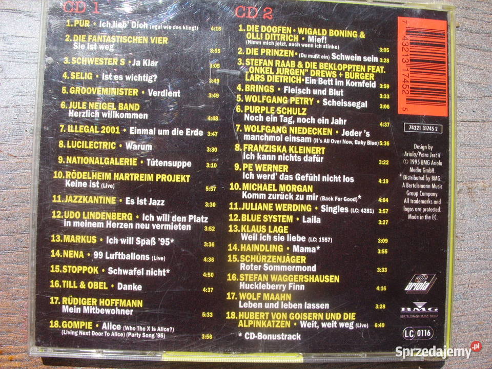 Rock CD ROCK POP Hits 95 2 CD 1995 CD sprzedam