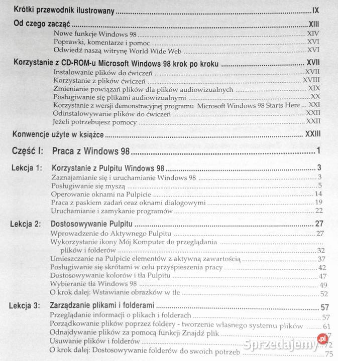 Krok kroku Microsoft Windows 98 Pozostałe Chełm