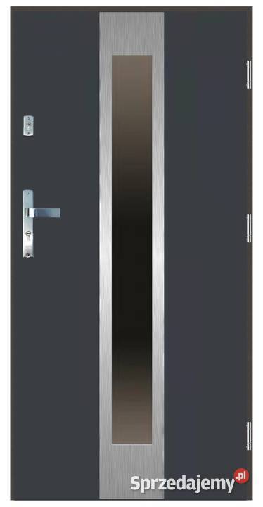 Drzwi wejściowe do domu GI04 INOX Antracyt 90 Ciemniewo sprzedam