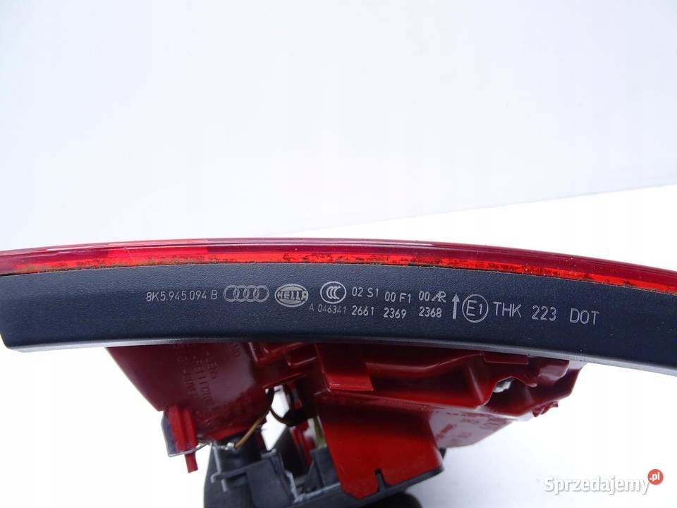 LAMPA PRAWY TYŁ TYLNA W KLAPE LED AUDI A4 B8 osobowe