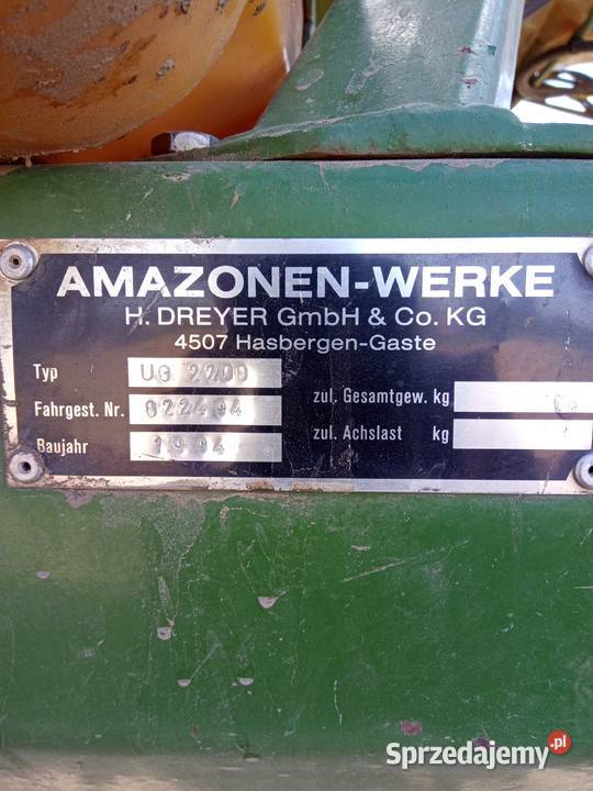 amazone ug 2200 Amazone łódzkie Poddębice