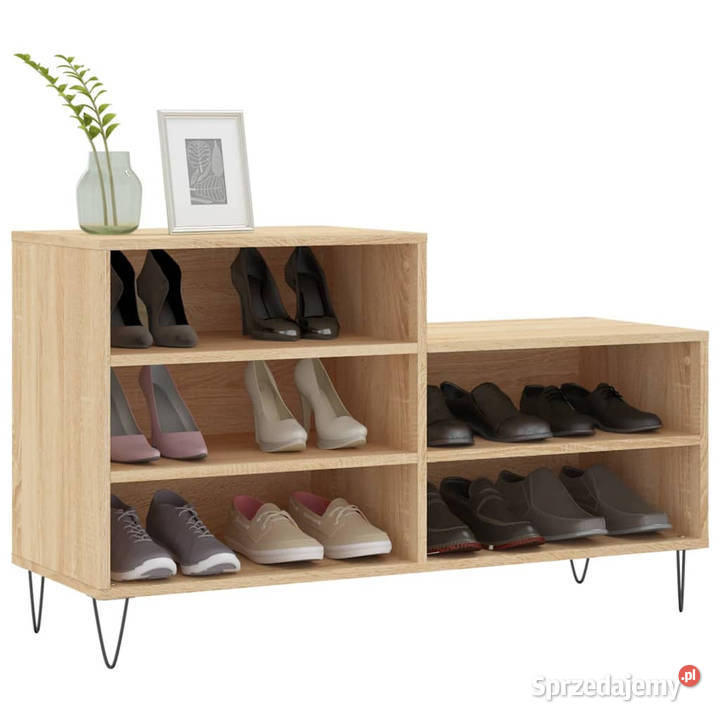 Szafka na buty dąb sonoma 102x36x60 WM831391 mazowieckie Warszawa