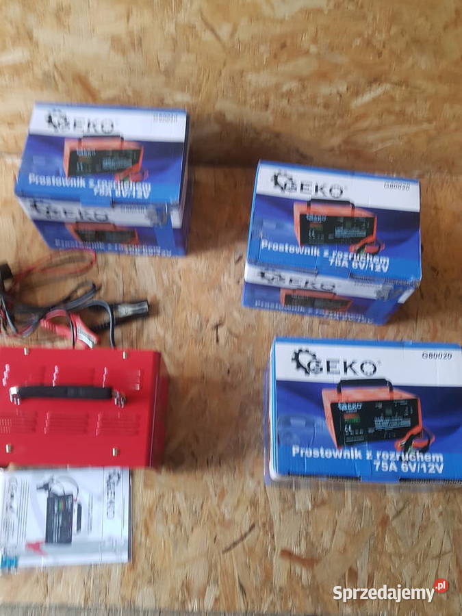 Prostownik samochodowy z rozruchem 612V 75A GEKO wielkopolskie Głogowa
