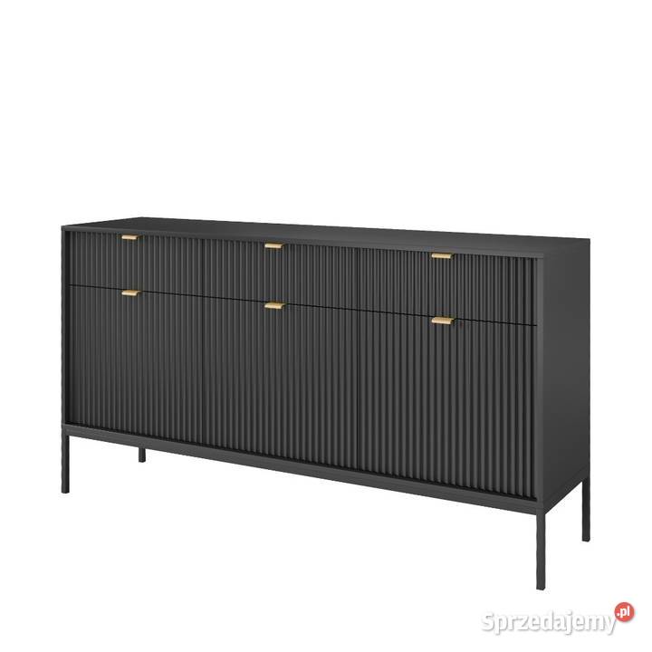 KOMODA nova ksz154 ryflowany front 4 kolory śląskie