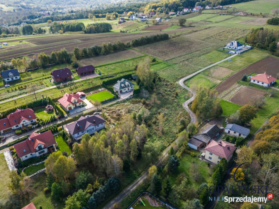 Działka budowlana 12 ar widokowa pod Rzeszowem utwardzona