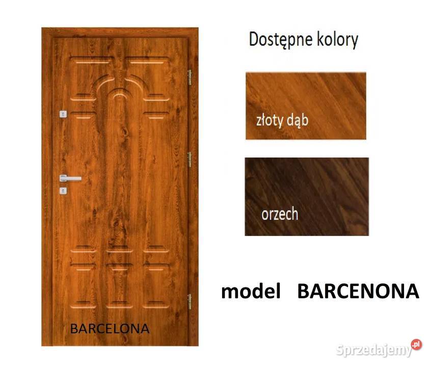 Drzwi z montażem wejściowe ZEWNĘTRZNE akustyczne