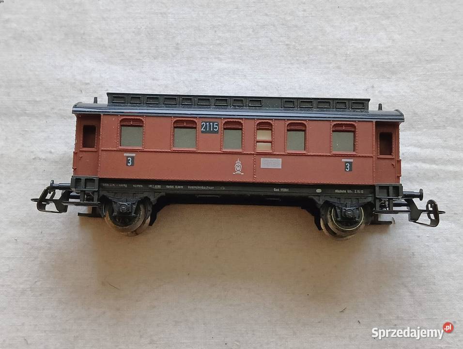 Wagon Old Timer brązowy 2 klasy Pruski 2osiowy Antyki, Sztuka, Kolekcje Kraków