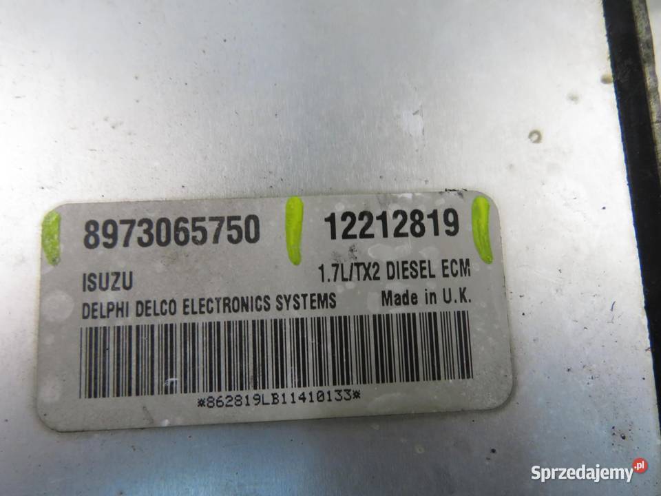 STEROWNIK OPEL ASTRA II G T98 17 DTI 8973065750 Komputery