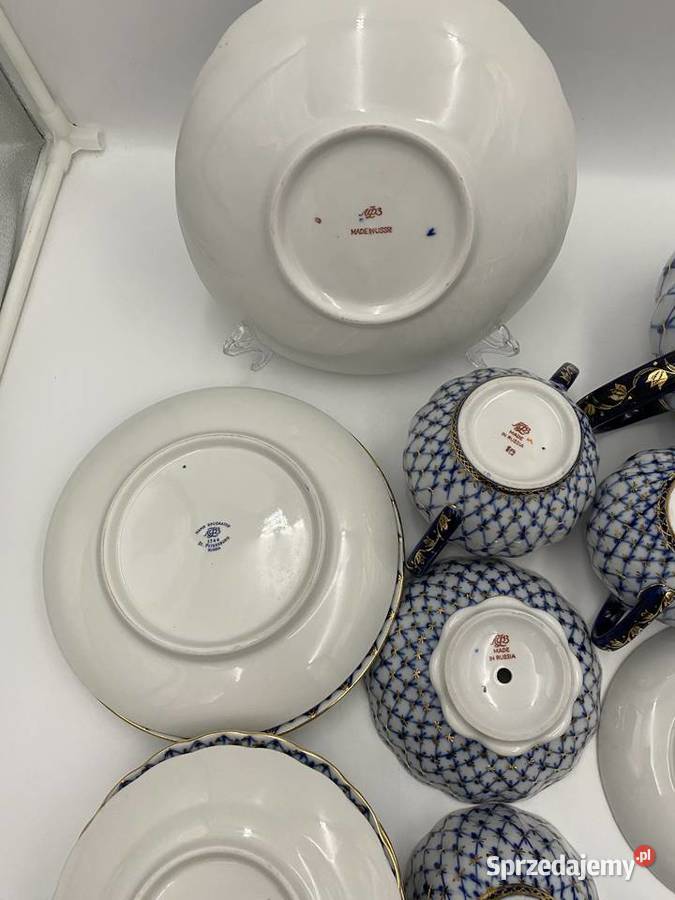 Porcelana Łomonosow serwis kawowoherbaciany Poznań sprzedam