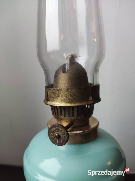 Szklana francuska stara lampa naftowa 3 małopolskie sprzedam