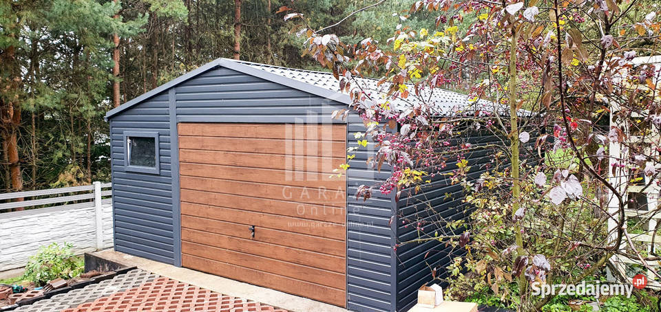 GARAŻ BLASZANY 5m x 5m blachodachówka Brama 3x Sprzedaż sprzedam