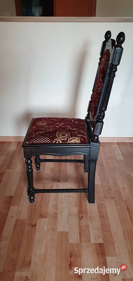 Komplet krzesła stylowe 6 vintage retro PRL 1984 Rybnik