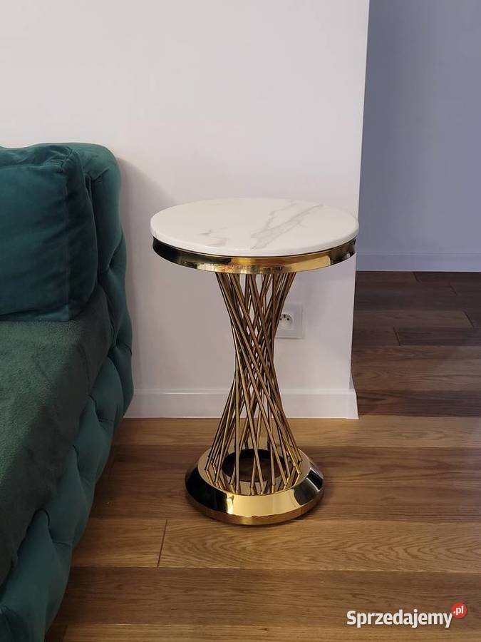Stolik złoty Glamour AKANT Gierałtowiczki