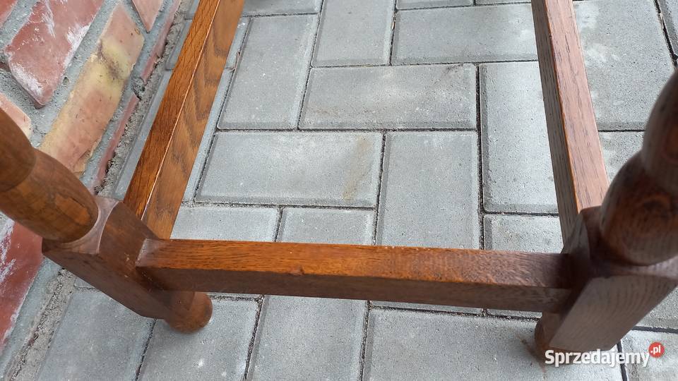 Dębowy stolik boczny rustykalny Kawowy Kwietnik Gawroniec sprzedam