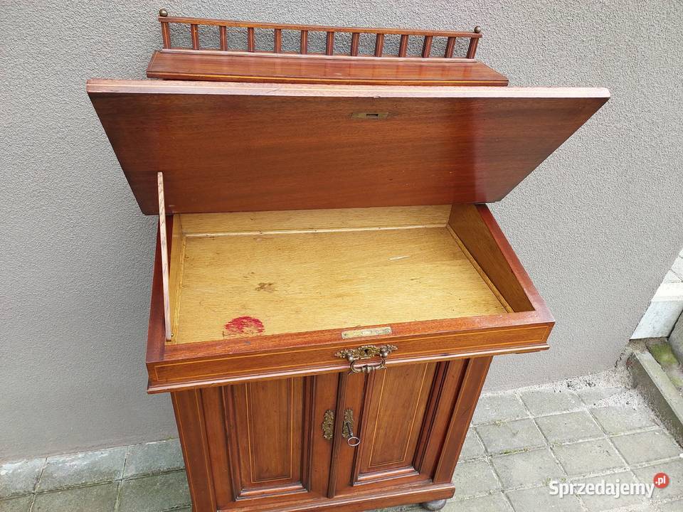 Stary eklektyczny sekretarzyk ok 1900r mały