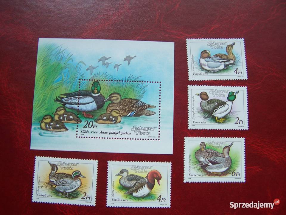 Węgry 1988 MNH Mi 397276 Fauna Ptaki Filatelistyka Tychy