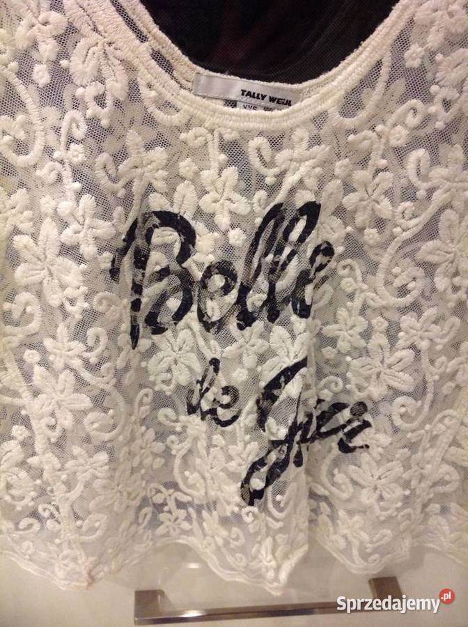 Top Damski Tally Weijl XXS Koronka j Nowy Rozmiar 32(XXS) lubuskie Nowa Sól