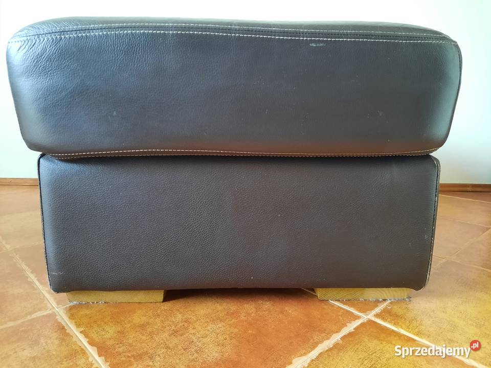 Duża pufa skórzana Lublin