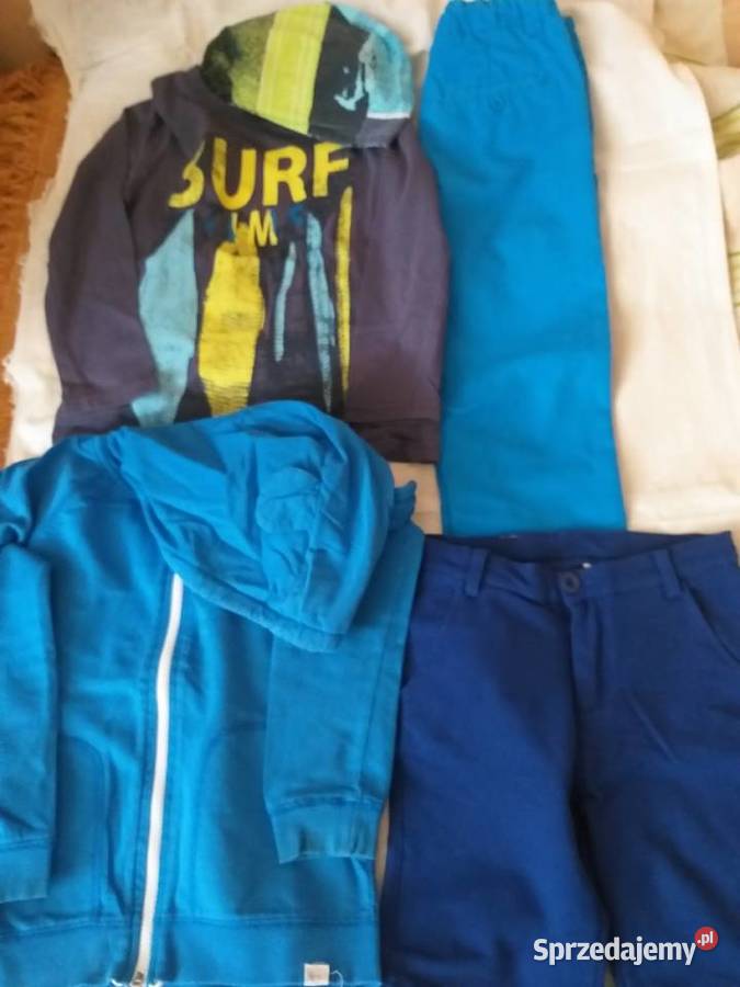 Spodnie spodenki bluza i bluzka 122 Wołomin