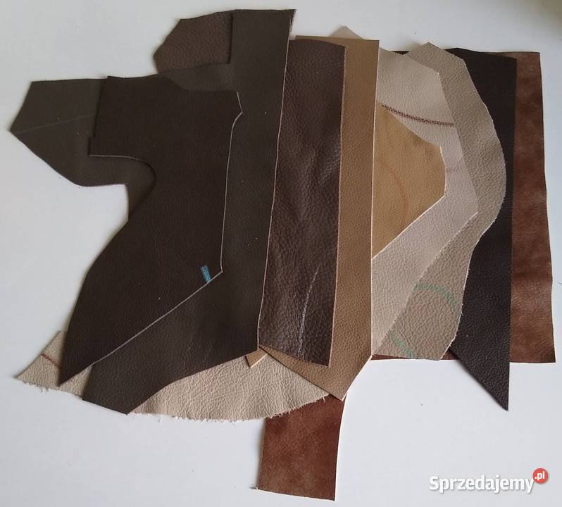 Skóra 255 g Licowa Włoska średnie i małe kawałki sprzedam