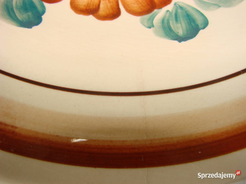 Włocławek fajansowy talerz pomorskie Pruszcz Gdański