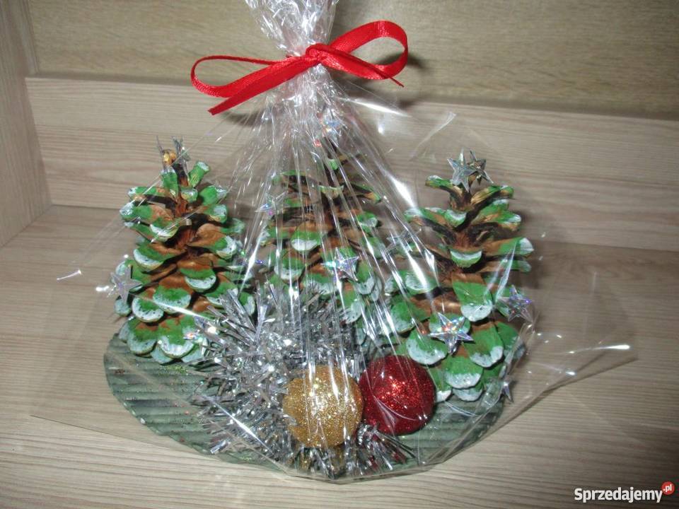 Choinka szyszka stroik świąteczny rękodzieło Wrocław sprzedam
