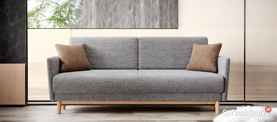 Rozkładana Kanapa Z Funkcją Spania Szara Dostawa Tarchały Małe