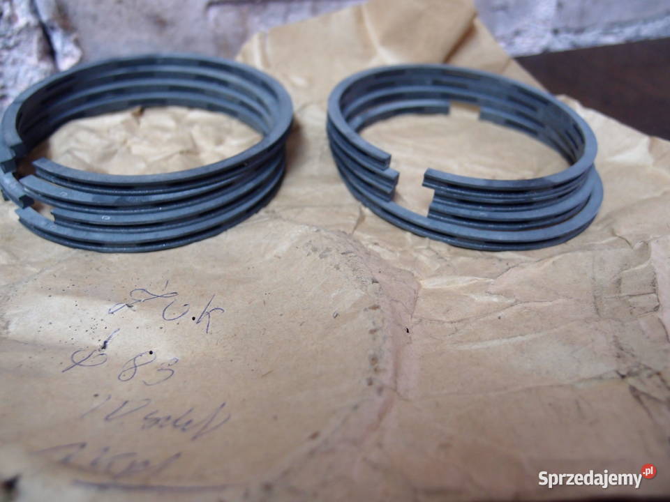 pierścienie tłoka IV szlif fi 83mm komplet Żuk Łódź