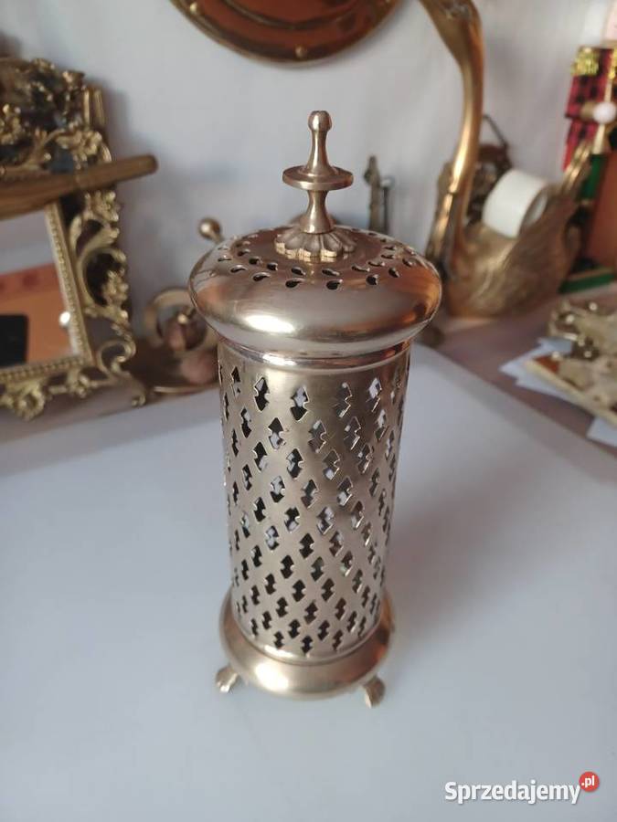 Piękny mosiężny orientalny lampion Poznań