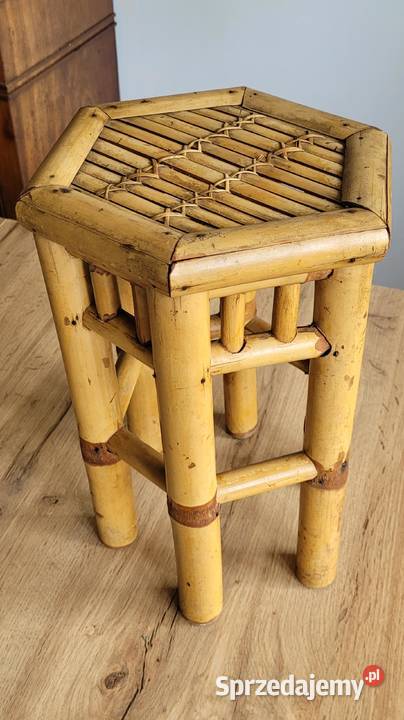 Orientalny bambusowy kwietnik stoliczek małopolskie Kraków