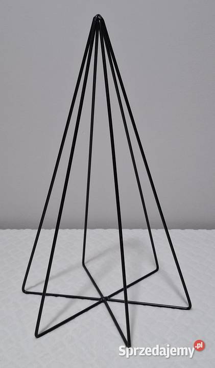 Druciana choinka czarna drut 4mm 255x40 wada czarny Czeladź