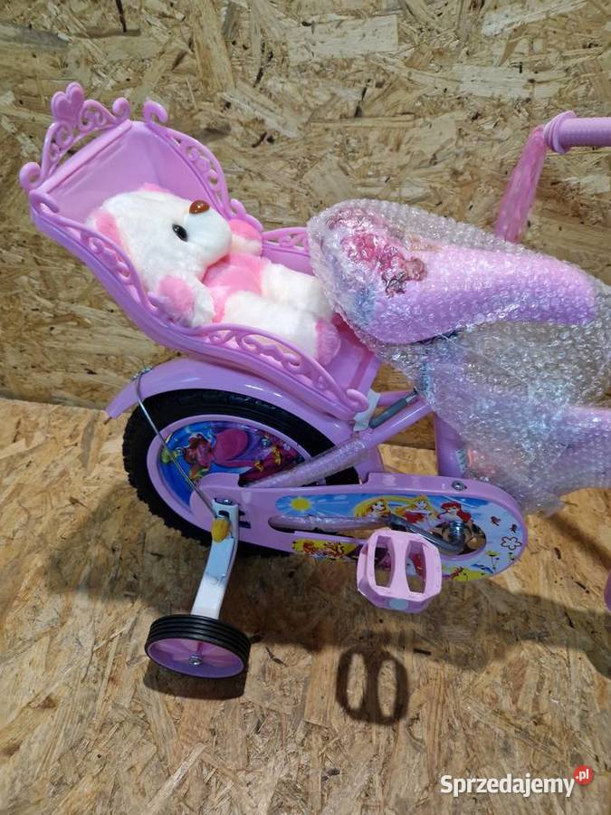 Rowerek 12 Princessa Księżniczka z misiem Głogowa