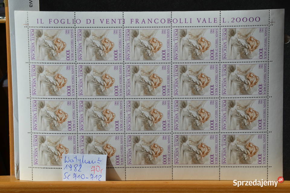 Znaczki Watykan Arkusze Sc 710712 Sobótka