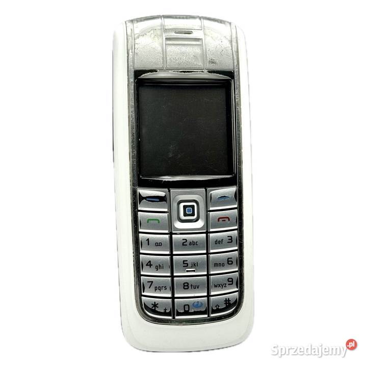 Telefon Nokia 6020 biały przód srebrny tył Nokia Warszawa