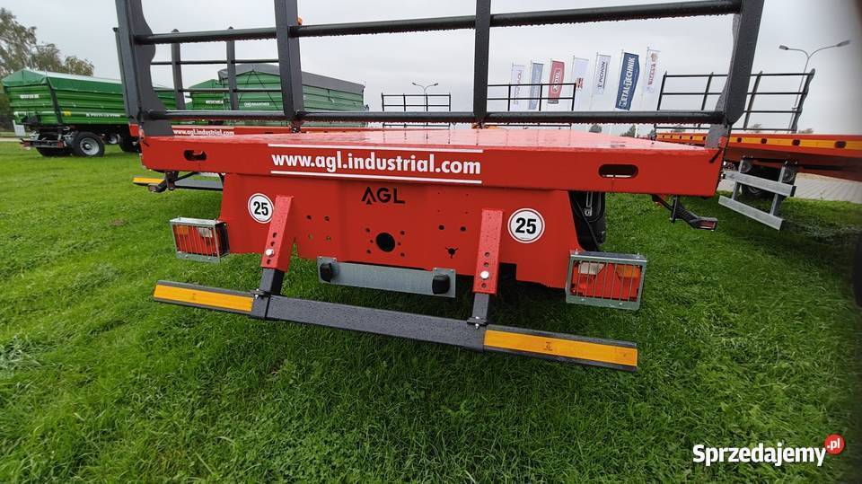 Przyczepa platforma 15ton AGL 3 osie do balotów Przyczepy rolnicze sprzedam
